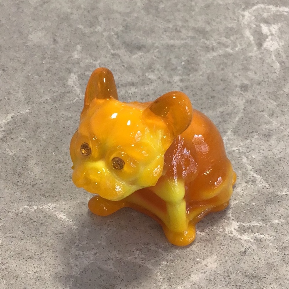 Vtg Westmoreland Glass French Bulldog